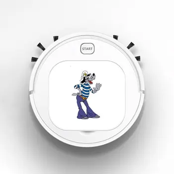 

Auto USB Sweeping 1800Pa Multifunction Smart Robot Vacuum Cleaner Dry Wet Floor Cleaner cartoon Animation well, okay colorful