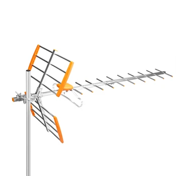 

80Mile Reception Range 470MHz-860MHz Outdoor Antenna High Gain HDTV Antenna Digital Amplified Outdoor / Attic / Roof