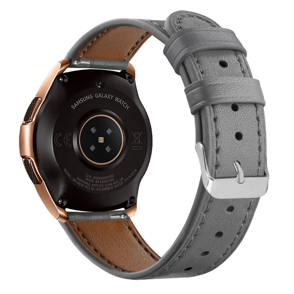 Heang ремешок для часов из натуральной кожи для samsung Galaxy Watch(42 мм)/Galaxy Active 40 мм/gear Sport
