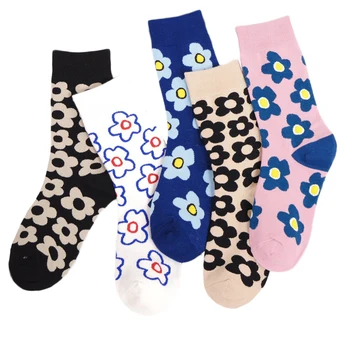 

Winter Streetwear Causal Ins Cute Cartoon Flower Funny Socks High Quality Harajuku Vintage Cotton Socks Women Socks Autumn Socks