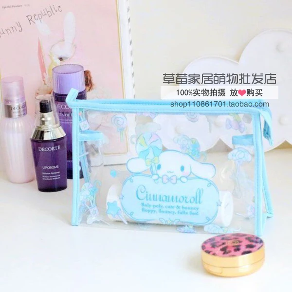 Мультфильм Хелло Китти моя мелодия Cinnamoroll маленькие Две звезды косметички из ПВХ хранение туалетных принадлежностей сумка для девочек макияж сумки мыть сумки