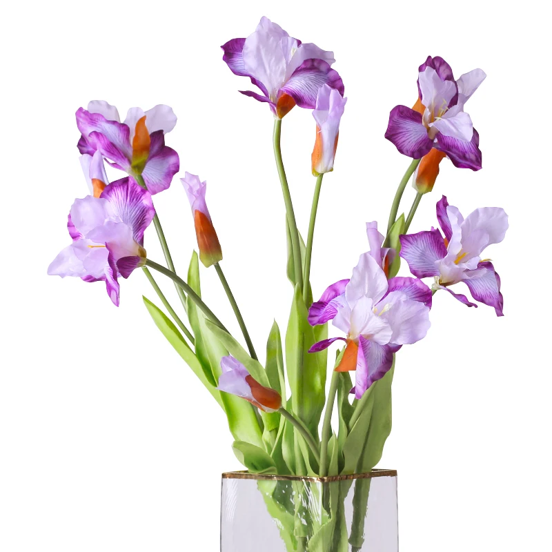 Europe Style Display Fake Flowers 3pcs Beautiful Artificial Flowers Real Feel Bauhinia Home/Holiday Decorative Flowers