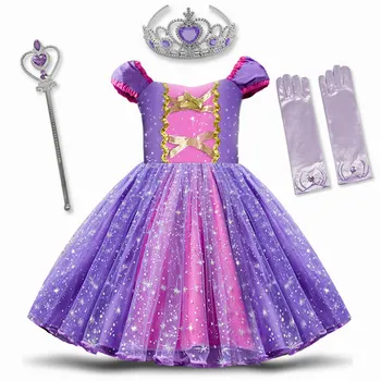 

Infant Baby Girls Rapunzel Sofia Princess Costume Halloween Cosplay Clothes Toddler Party Role-play Kids Fancy Dresses For Girls