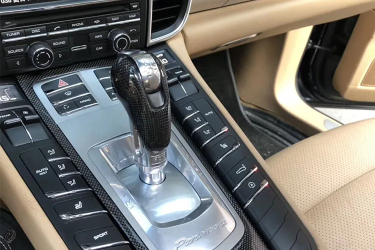 Подходит для Porsches Macan Panamera ручка переключения передач из углеродного волокна рычаг переключения передач шарик рукоятки управления червячной головкой