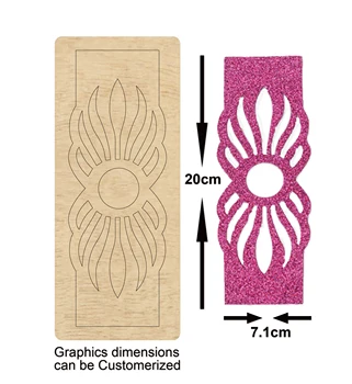 

Sun flower frame wooden die-cutting clipboard craft knife die compatible with most manual die-cutting