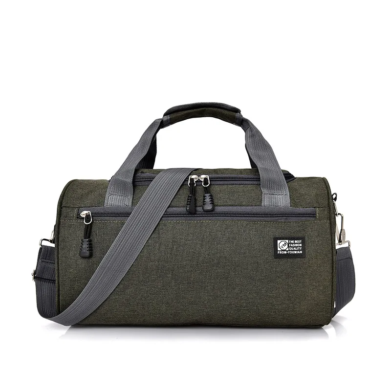 Большая вместительная спортивная сумка для отдыха, Водонепроницаемая спортивная сумка для фитнеса для мужчин и женщин, многофункциональная сумка на плечо для занятий йогой - Цвет: Армейский зеленый
