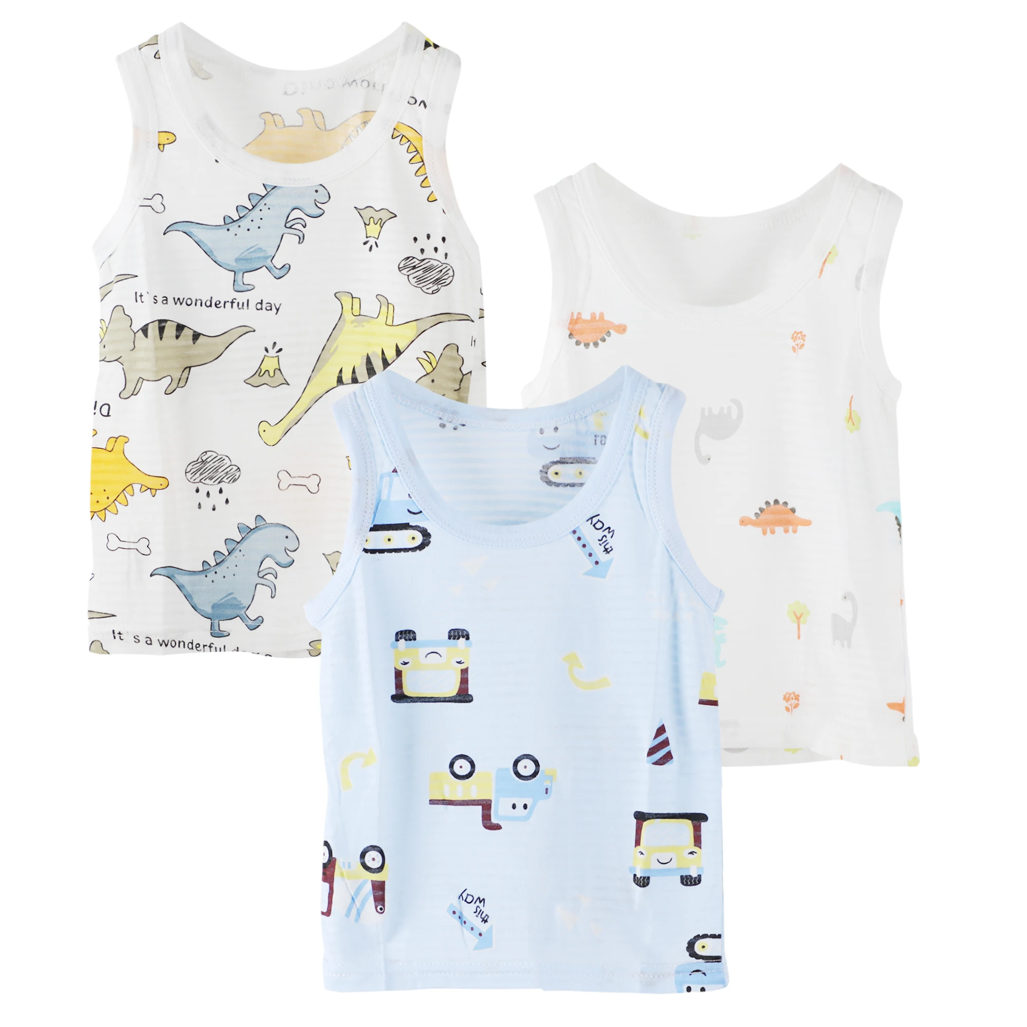Baby Underwear Vests 3pcs Newborn Tshirts Sleeveless Toddler Sleep