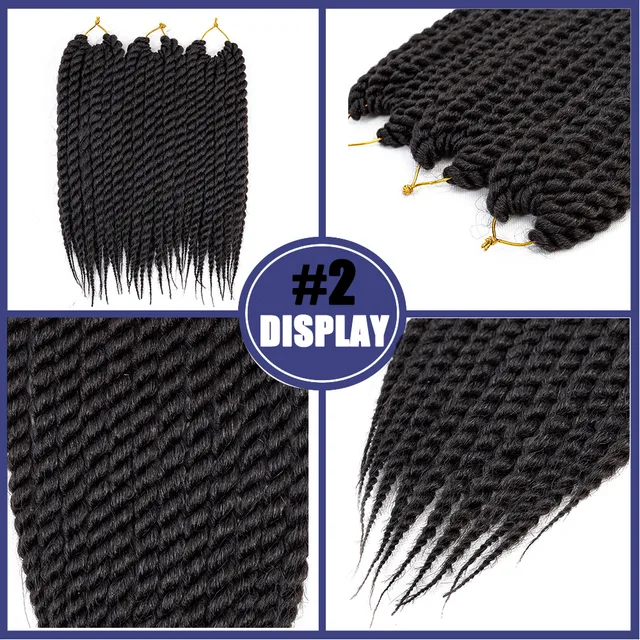 Alororo Havana Twist Crochet Hair 12inch 18inch 22inch Synthetic Hair  Extensions for Black Women Big Senegalese Twist Hair - AliExpress