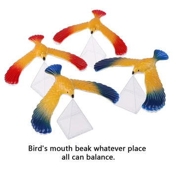

Funny Amazing Balancing Eagle With Pyramid Stand Magic Bird Desk Fun Learn Novelty Toys For Children Birthday Gift Kids Toy
