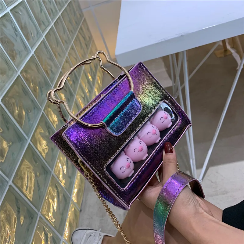 

Summer Hipster Online Celebrity Bag WOMEN'S Bag New Style 2019ins Western Style Versatile Chain Crossbody Bag Fashion