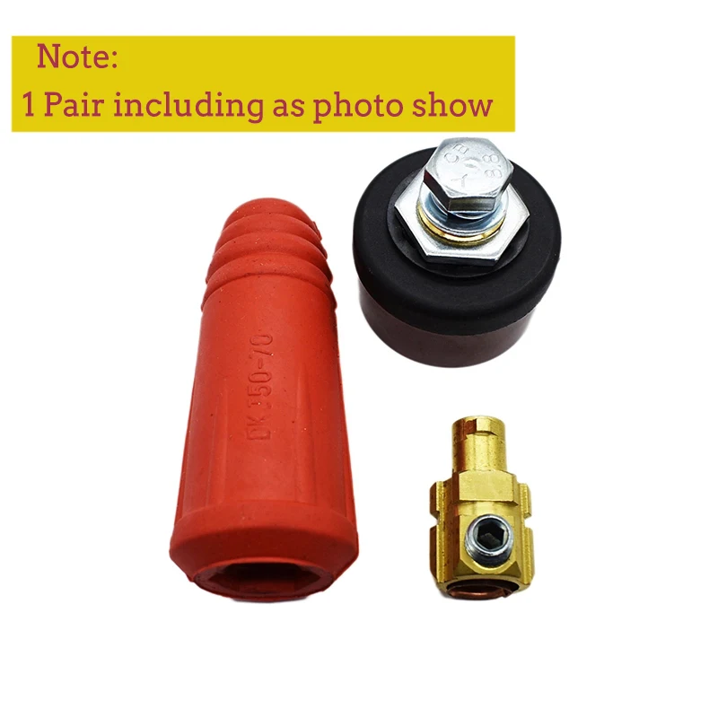Rapid Fitting Europe Welding Machine Cable Connector DKJ 10-25 35-50 50-70 Quick Connector Welding Machine Plug Socket welding cable connector