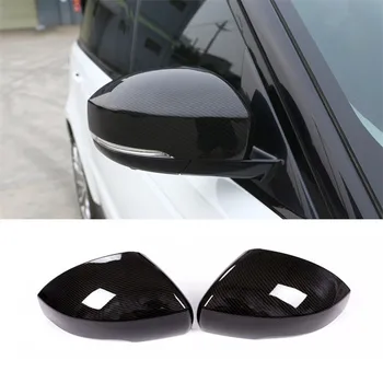 

2Pcs Carbon Fiber ABS Plastic Side Rearview Mirror Cover Trim For Range Rover Sport 2014-19 Discovery 4 2010-16 LR5 2017-19