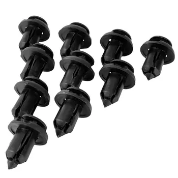 

10 pcs Packed Black Insight Front Bumper Locking Hooks & Clip Fastener Push Latch Rivet Trim Rivet For Honda Accord