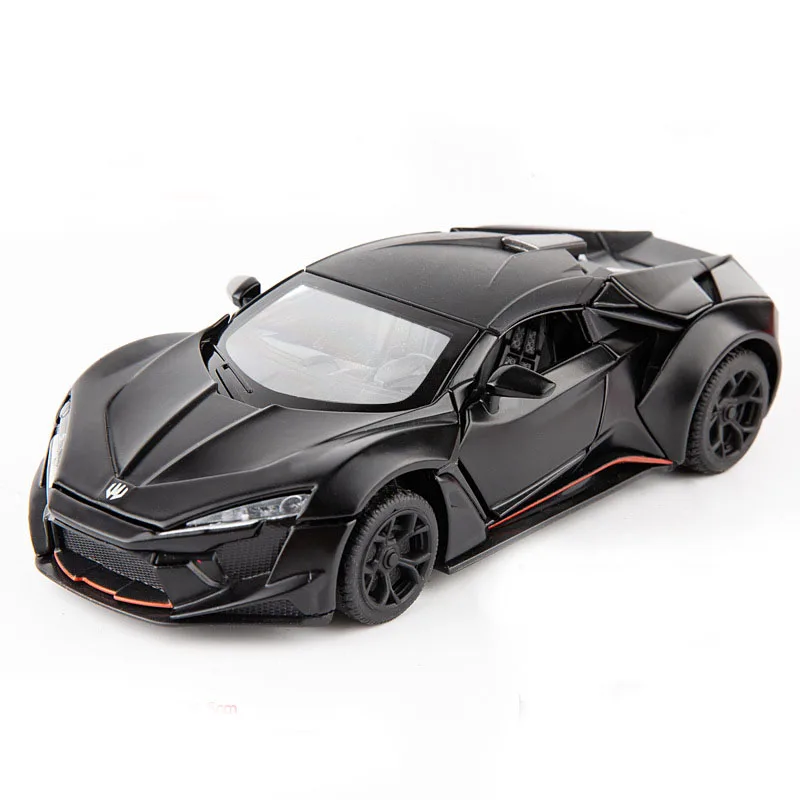 CM-132-LKCP-MatteBla Модель автомобиля 1:32 Сплав по форме спортивного автомобиля Модель потяните назад спортивный автомобиль игрушки для мальчиков Детский подарок моделирование шестидверная игрушка автомобиля - Цвет: CM-132-LKCP-MatteBla