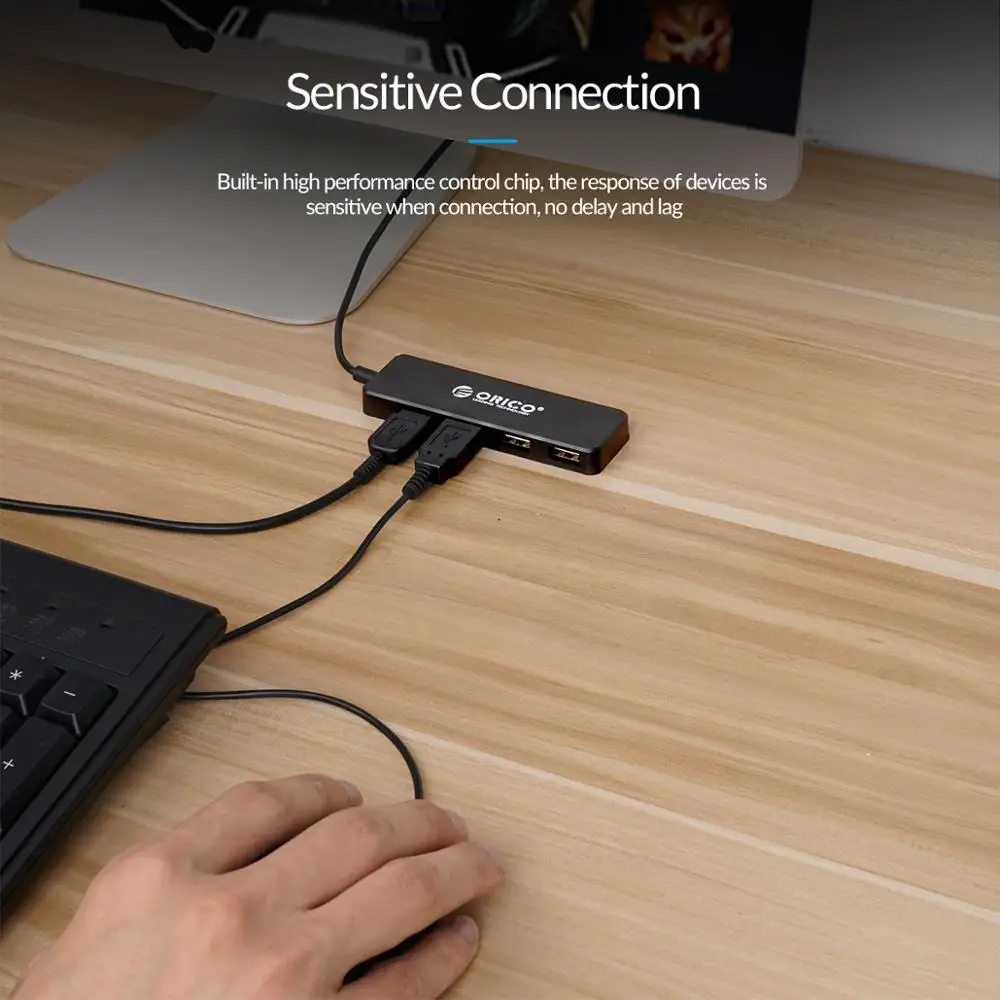 ORICO USB 2 0 концентратор 4 порта Мини Высокоскоростной Мульти разветвитель