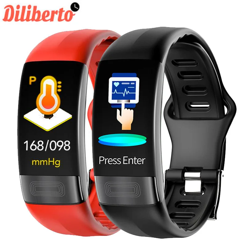 

Diliberto P11 Sports Smart Watch Blood Pressure Wristband IP67 Waterproof Heart Rate Monitor PPG ECG Fitness Tracker Bracelet