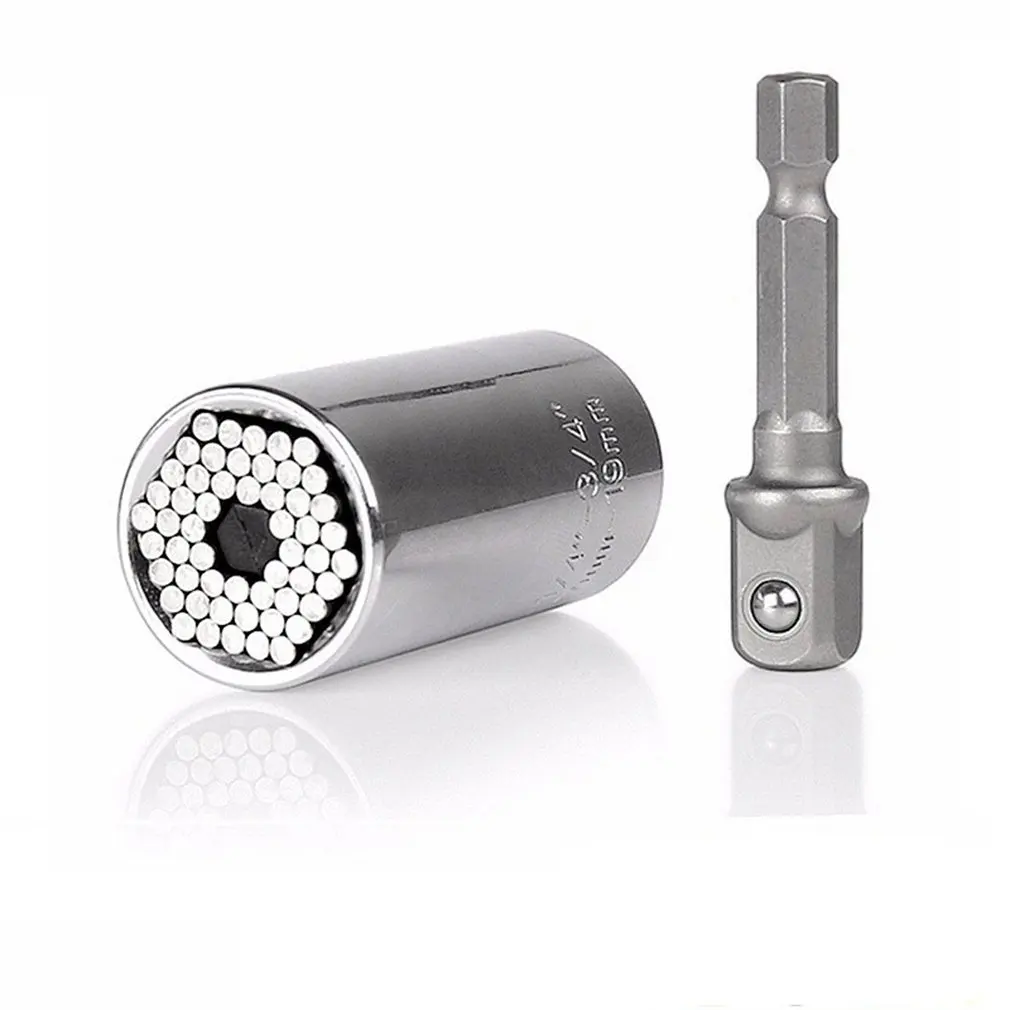 Универсальная втулка Многофункциональная Универсальная втулка 7-19 Волшебная втулка головка набор 3/8 электрическая дрель с электрическим полюсом