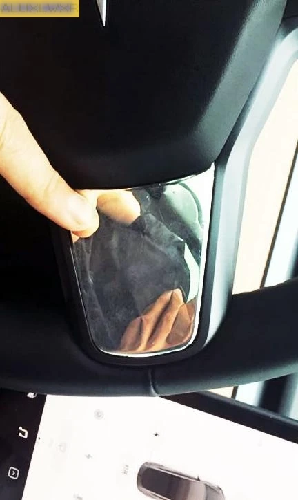 

Car-styling Car Steering Wheel Sequin Steering Wheel Decoration Cover trim fit for tesla model 3 2018 2019 car Accessories