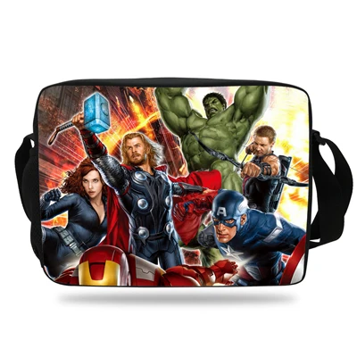 nM813 Fashional Messenger Shoulder Bag For Children The Avengers School Messenger Bag For Kids Boys Girls Print Travel Bag - Цвет: nM813