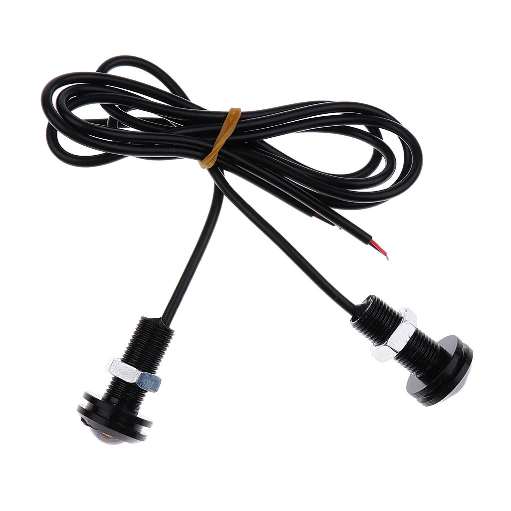 2pcs Motorcycle Light Boat Light DC 12V Daytime Running Lights DRL Eagle Eye Flashing Light Underwater Marine Fishing Nigh Light
