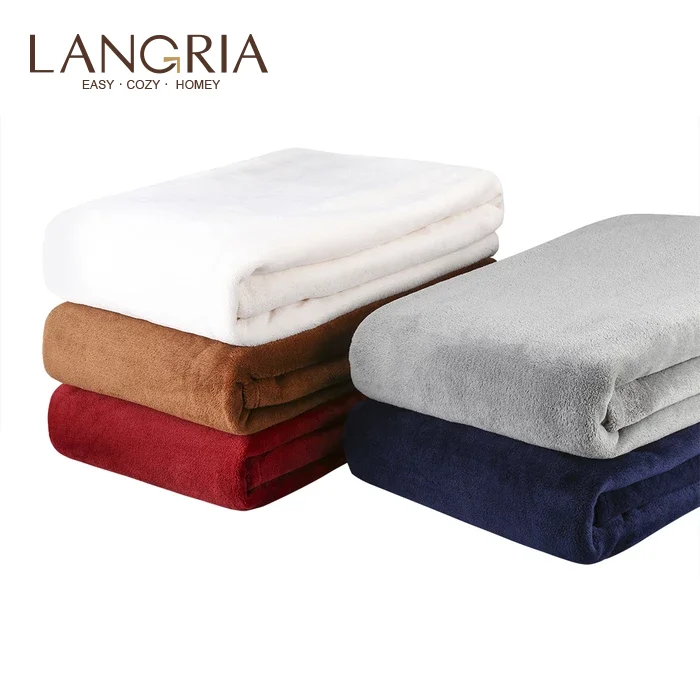 LANGRIA уютное фланелевое одеяло для взрослых детей для дома на открытом воздухе путешествия полиэстер микрофибра против морщин