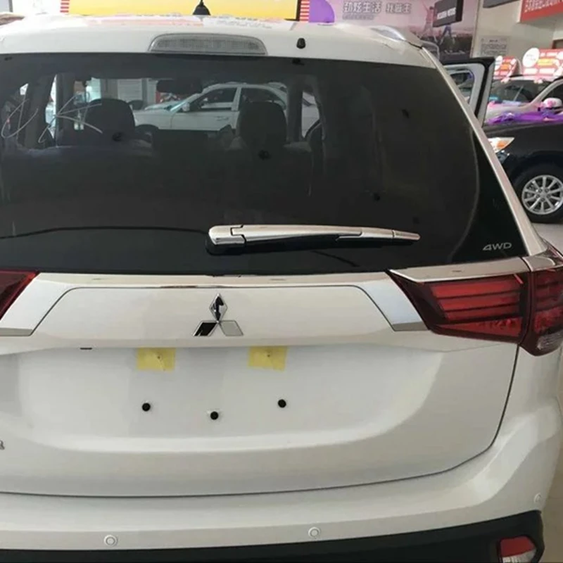 Для Mitsubishi Outlander 2013 2014 2015 2016 2017 ABS хромированный задняя крышка стекла планки хвост