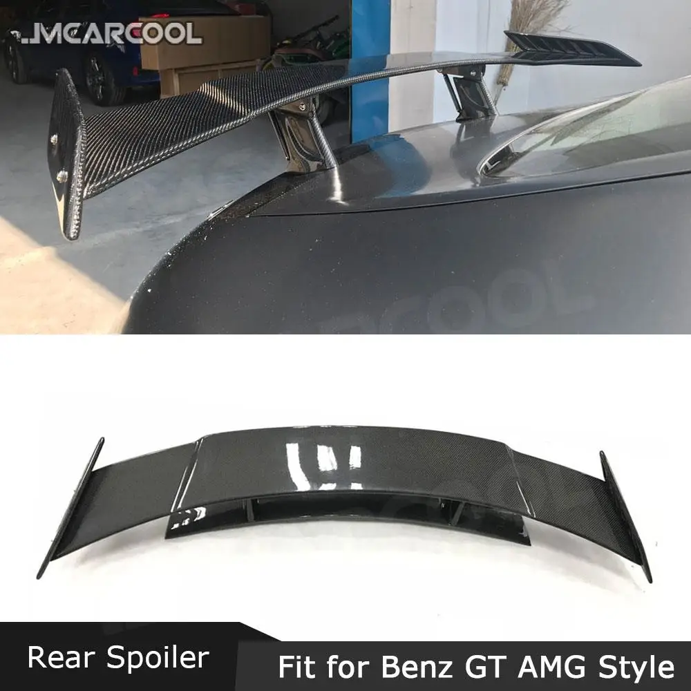 

Carbon Fiber Rear Trunk Spoiler Wings For Mercedes Benz GT GTS GTR AMG 2015 2016 2017 2018 2019+ Coupe FRP Rear Boot Spoiler