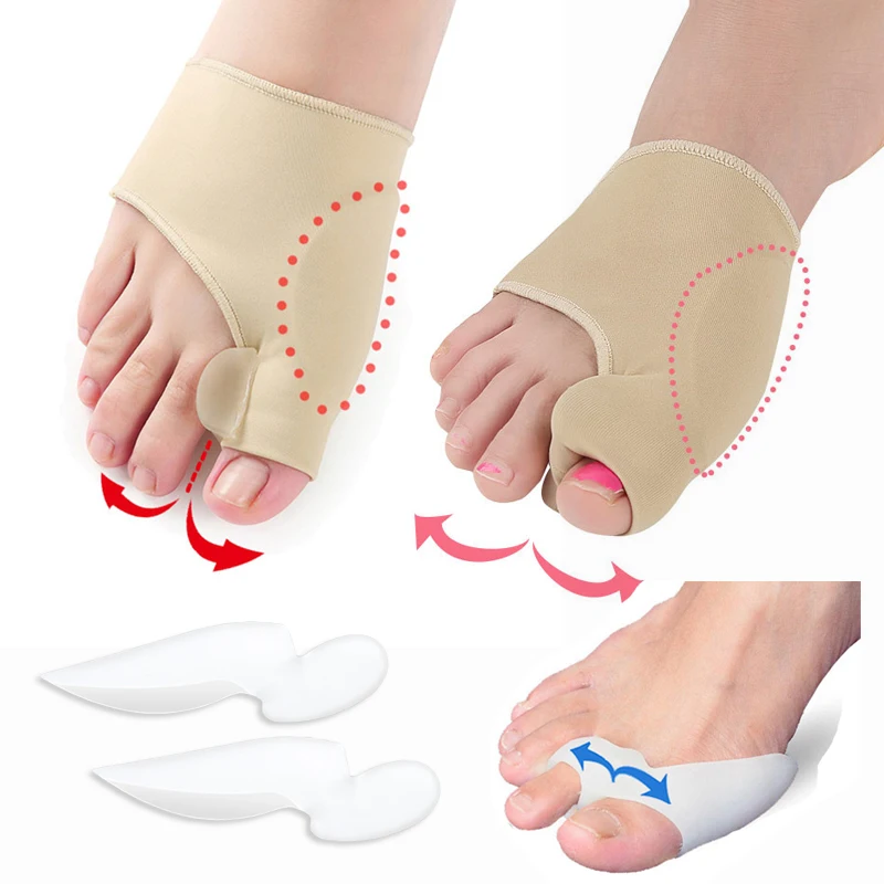 Valgus Bunion Corrector Pedicure Foot Tools Silicone Toe Separator Hallux Valgus Bunion Foot Straightener Orthopedic Device