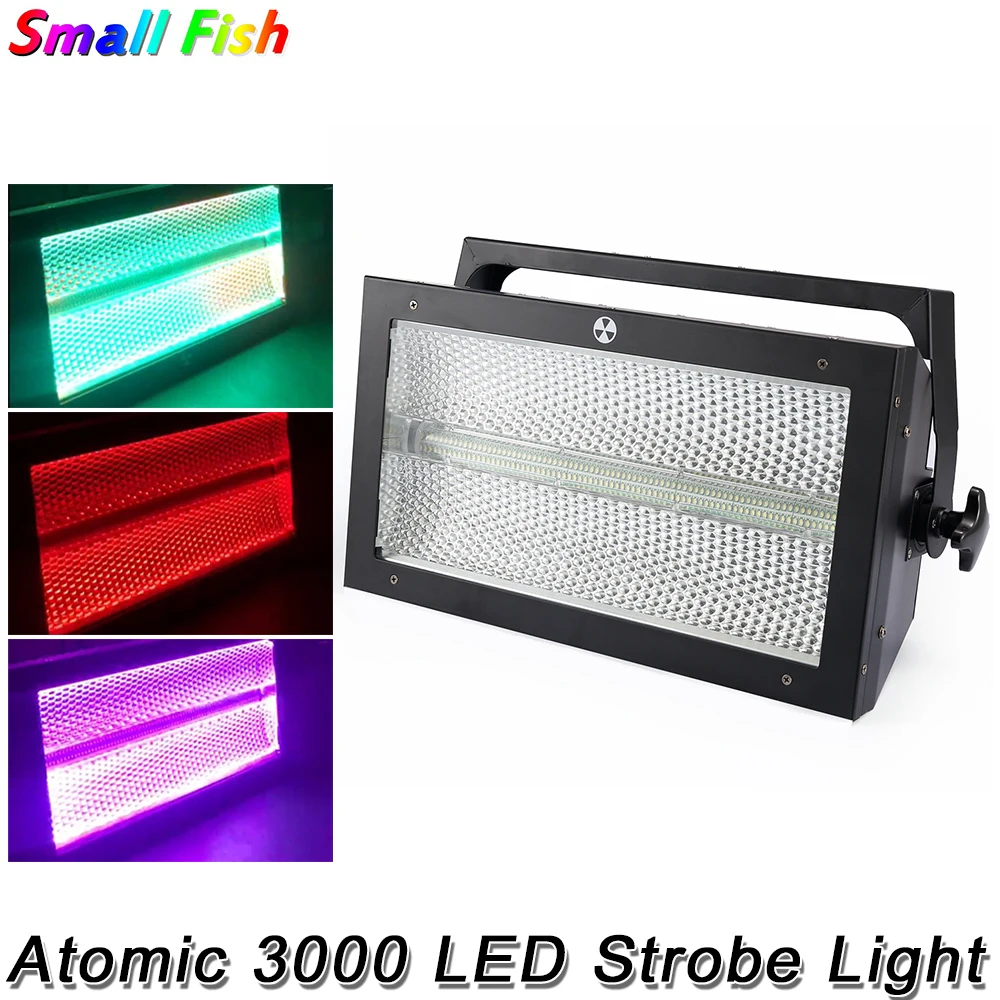 

Atomic 3000 LED RGB 3IN1 Strobe Light DMX Stage Flash Light 240X5W White LEDs And 64x0.6W RGB LEDs Array Disco Party DJ Lights