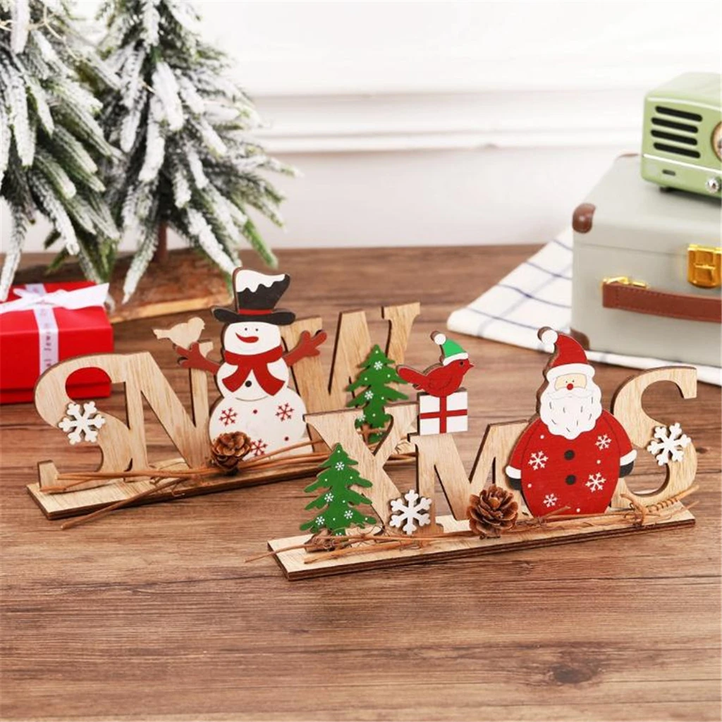 2019 decorazioni natalizie per la casa lettera in legno ...