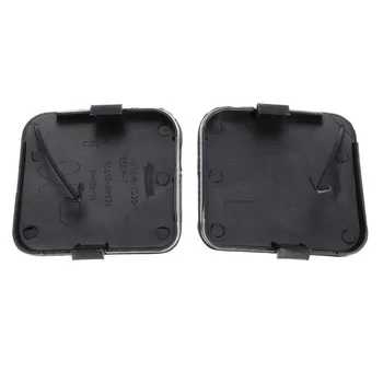 

2pcs Tow Hook Cover Front Bumper Tow Hook Cover Cap Black Left+Right PP