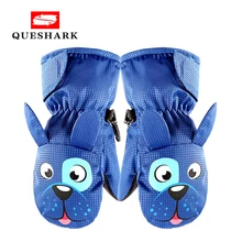 Водонепроницаемые перчатки для катания на лыжах и сноуборде с героями мультфильмов, милые снежные рукавицы для мальчиков и девочек, Зимний Велоспорт Лыжный спорт, перчатки для детей 1-8 лет