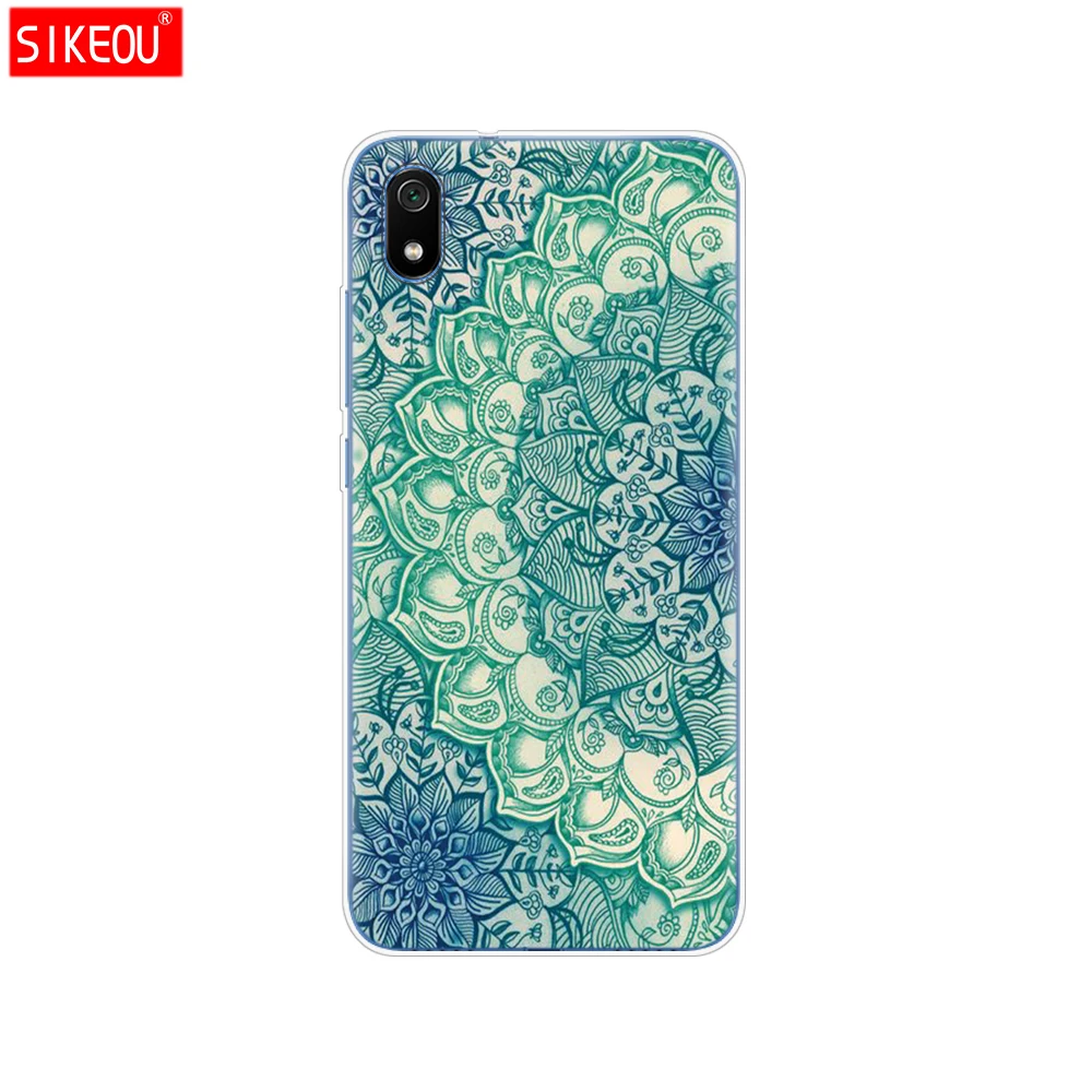 Силиконовый чехол для xiaomi redmi 7a, чехлы с полной защитой, мягкая задняя крышка из ТПУ для redmi 7 a, бампер hongmi 7a, чехол для телефона - Color: 33981