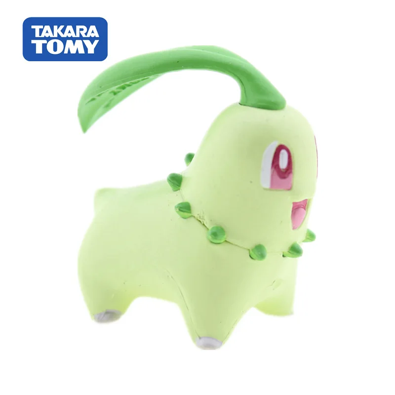 

Takara Tomy Pokemon Toy MC MONCOLLE Mini Pocket Monster Figure Actions Chikorita Doll For Children