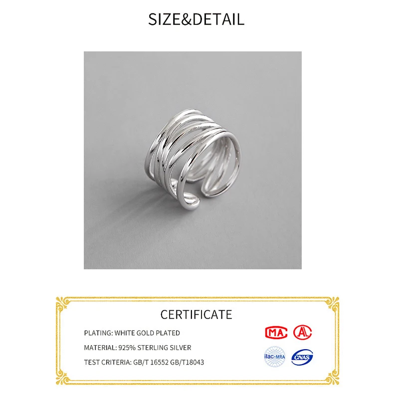 Silver Rings Real 925 Sterling Silver Rings for Women