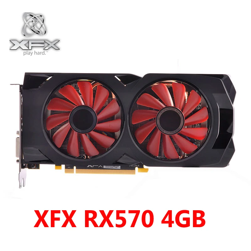 XFX RX 570 4 go cartes graphiques 256Bit GDDR5 pour AMD RX 500 série
VGA carte vidéo RX570 4 go DisplayPort HDMI DVI DirectX 12 utilisé