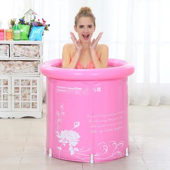 

65*70cm Thick folding tub,inflatable bathtub with cover,adult bath pool,children tub YR6570 PVC Plastic Material Bathroom Produc