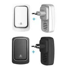 Sonnette intelligente de bienvenue sans fil 433Mhz, auto alimentation, portée 150M, 38 chansons, carillons de porte pour la maison