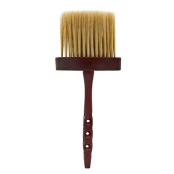

Barber Styling Tools Salon Home Neck Duster Brush Hairdressing Wooden Handle For professional barbers hair stylist