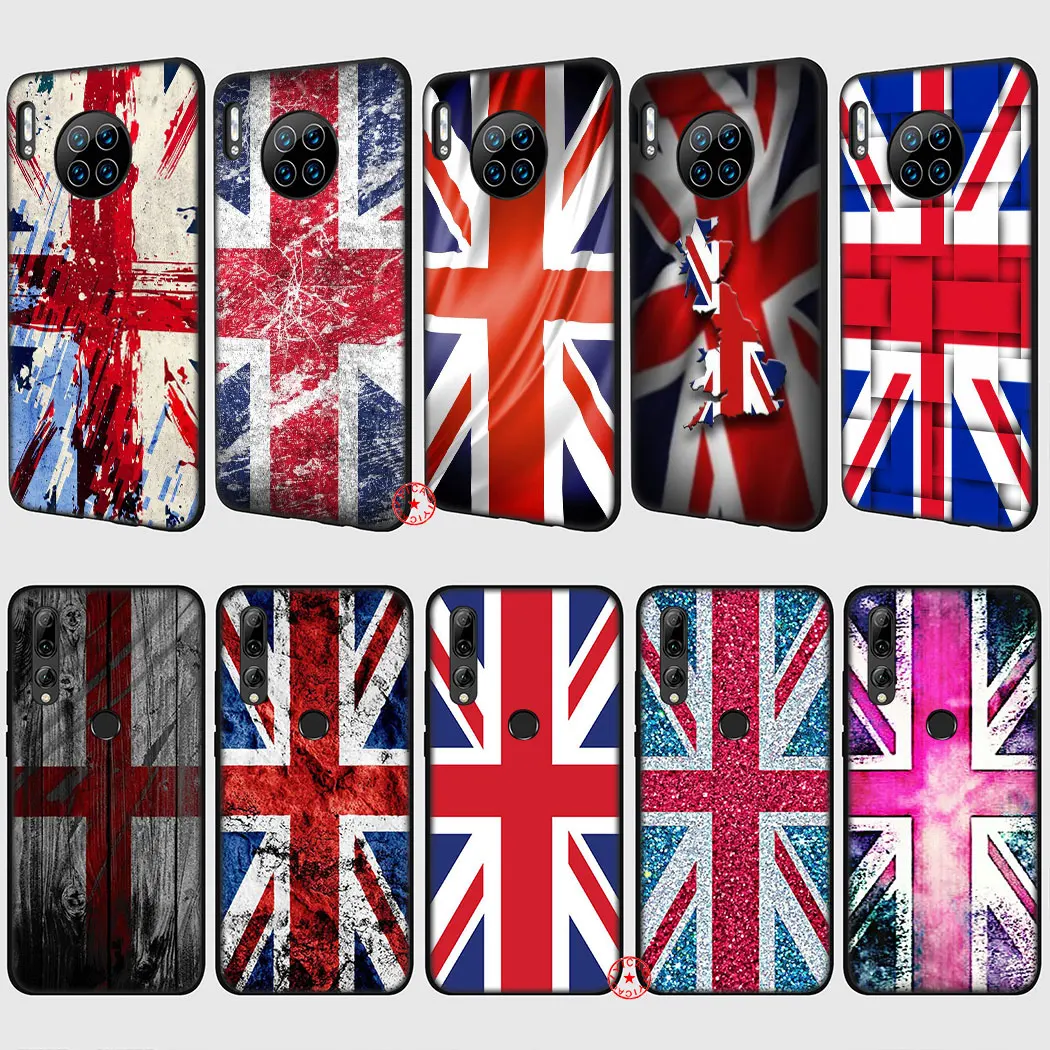 England flag Soft Silicone TPU Phone Case for Huawei Nova Smart 5 5i 5T 4E 4 3i 3 2i 2 Mate 30 20 10 Lite Pro | Мобильные телефоны