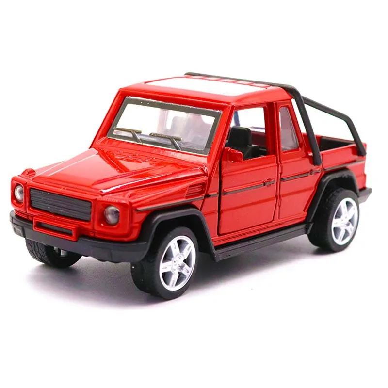 

1:32 Simulation Metal Diecasts Off-road Vehicles Pull Back Alloy Kids Pickup Model Car Toy Birthday Gift for Boys Children Y096