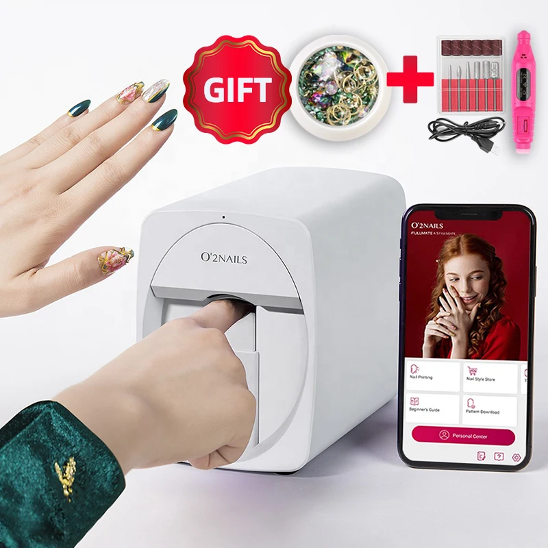 YUN YI Professional Portable DIY Automatic Finger Nail Art Printer Printing  Drying 3D Digital Nail Painting Machine Price with D - AliExpress