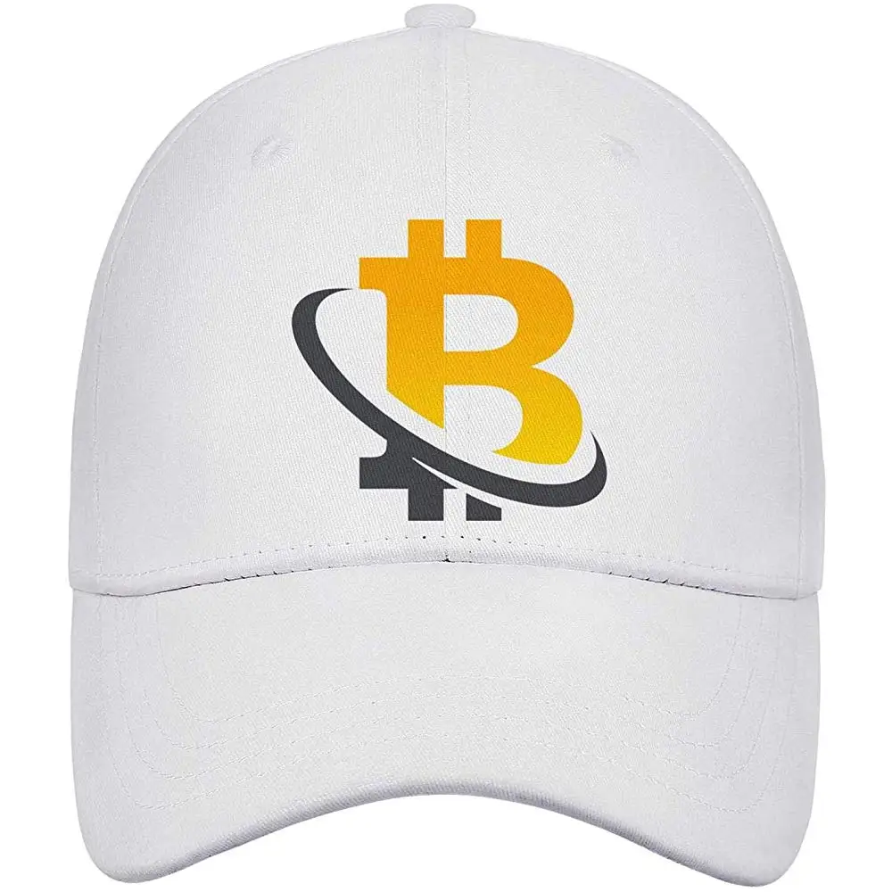 Мужская бейсбольная Кепка Биткоин хип-хоп Биткоин регулируемые плоские кепки для вождения