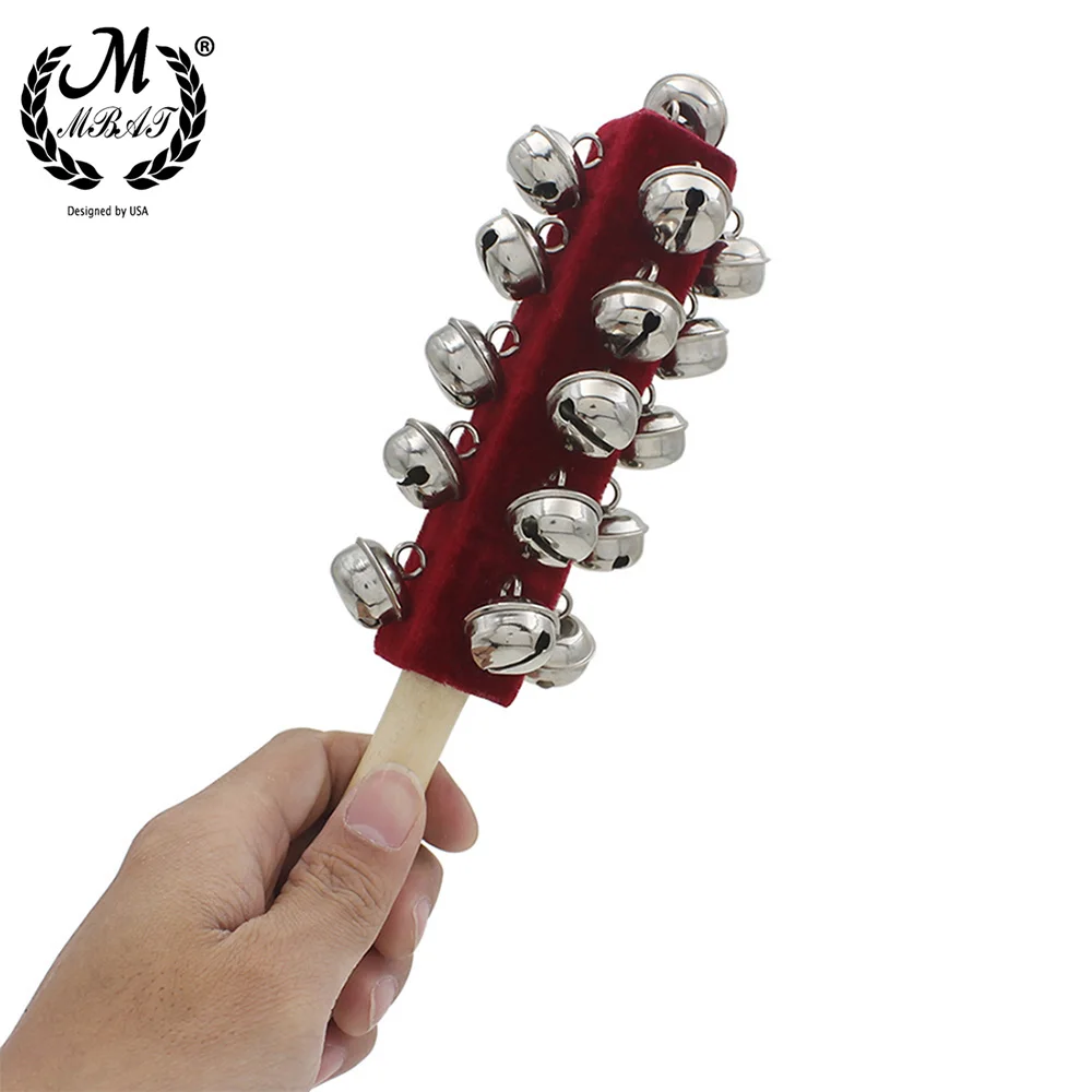 M MBAT Wooden Orff Instruments 21 Bell Rod Toys Early Education Musical Instruments Stick Shaker Musical Toy for Children Kid