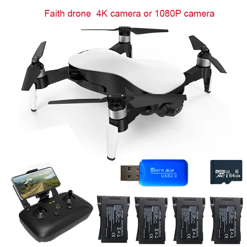 GPS-Дрон C-FLY Faith Wi-Fi FPV 1080P/4K HD-камера бесщеточный оптический поток Радиоуправляемый