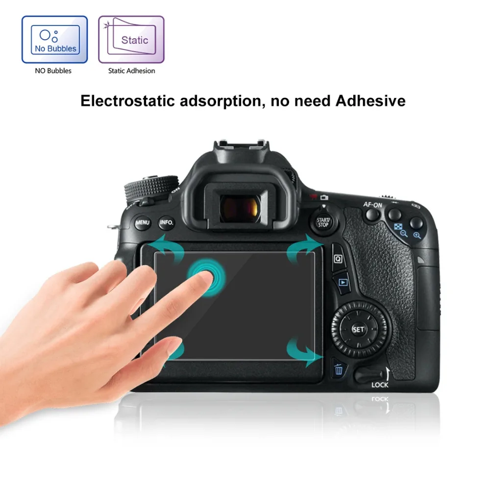 2.5D 9H Закаленное стекло пленка для Canon 650D протектор экрана