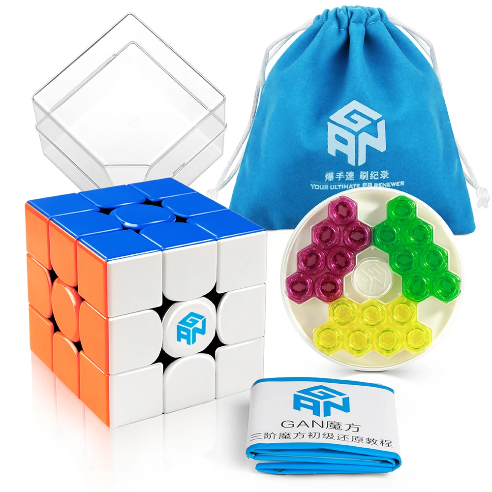D-FantiX Gan 356 M 3x3 скоростной куб без наклеек Gans Магнитный магический с пазлом GS