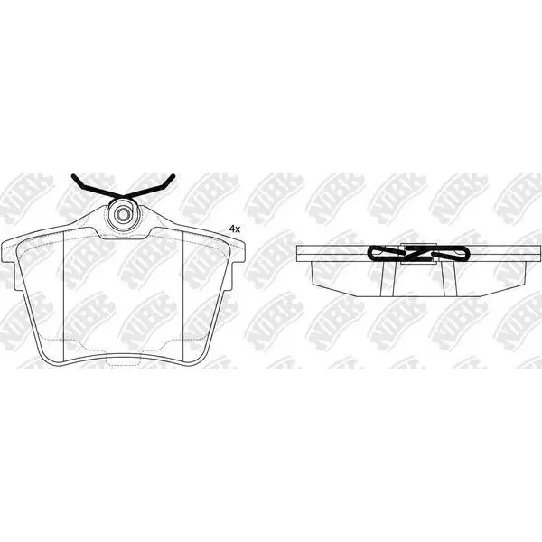 Колодки тормозные CITROEN C5 08-/PEUGEOT 407 04-/607 00- задние