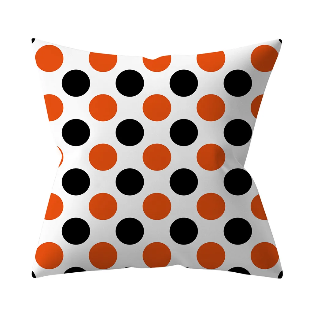 H Trick or treat/pumpkin Cushion Cover 45*45cm Happy Halloween Throw Pillow Cover Happy Fall Y'all ghosts Horror Pillowcase - Цвет: H