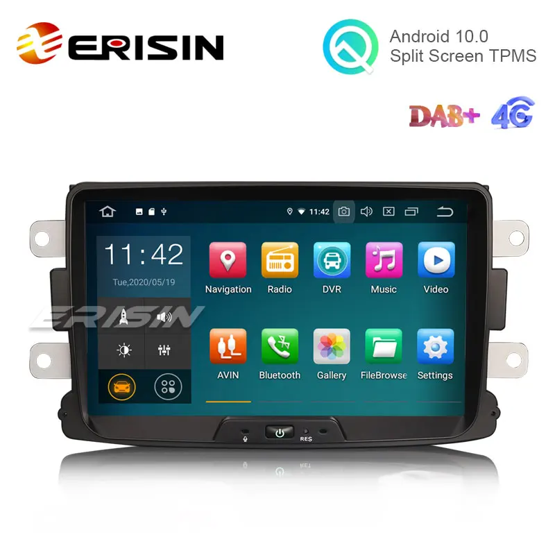Erisin ES5129D 8 &quotAndroid 10 0 автомобильный стерео для Renault Dacia Duster мультимедиа с GPS радио WiFi